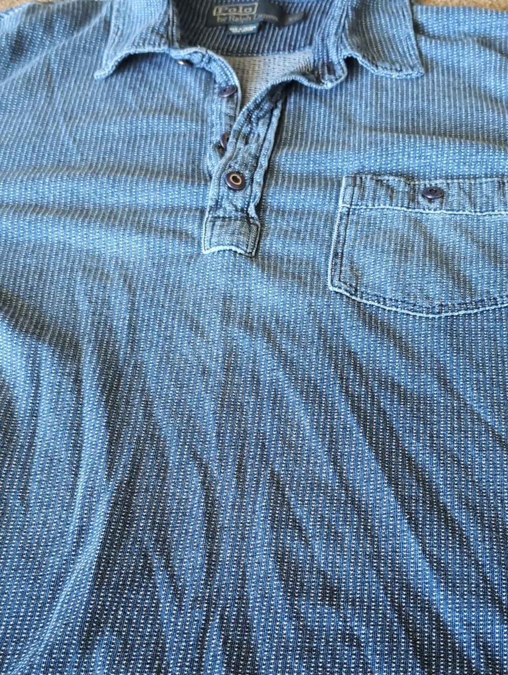 Polo by Ralph Lauren Blue Old School Polo Shirt Xl - Picture 5 of 5